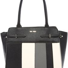 Nine West Gleam Team Tote MILK-BLACK-HEATHER GREY