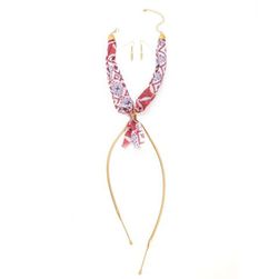 Bijuterii Femei CheapChic Best In The West Scarf Necklace Red