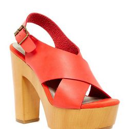 Incaltaminte Femei Michael Antonio Tracker Platform Heel Sandal Red