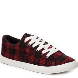 Incaltaminte Femei Rocket Dog Campo Plaid Sneaker RedBlack