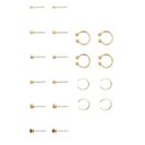 Bijuterii Femei Forever21 Ear Cuff Rhinestone Stud Set Goldpink