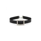 Bijuterii Femei Forever21 Satin Rhinestone Buckle Choker Blacksilver