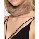Bijuterii Femei CheapChic Furry Collar Choker TaupeKhaki