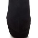 Incaltaminte Femei CheapChic Fringe Worthy Faux Suede Platform Boots Black