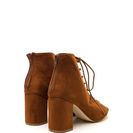Incaltaminte Femei CheapChic Set To Launch Faux Suede Lace-up Booties Mocha