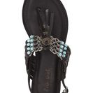 Incaltaminte Femei Zigi girl Beatriz Beaded Sandal Women BLACK FAUX LEATHER