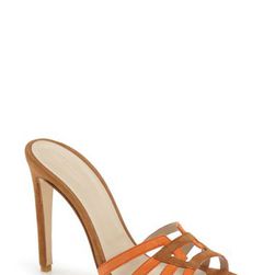 Incaltaminte Femei Charles David Mari Sandal Women ORANGE MULTI SUEDE