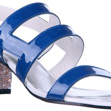 Stuart Weitzman Heel Sandals Glitter Blue