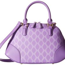 Vera Bradley Angled Bowler Ikat Diamonds Lilac