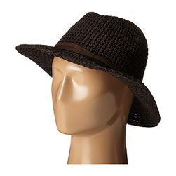 Accesorii Femei San Diego Hat Company KNH8009 Knit Fedora with Twisted Faux Suede Band Brown