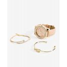 Bijuterii Femei CheapChic Loralie Rhinestone Pave Bezel Watch Set TaupeKhaki