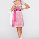 Costum popular bavarez cu şorţ din dantelă 