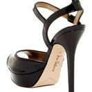 Incaltaminte Femei Sam Edelman Nadine Patent Platform Heel Sandal BLACK PATENT