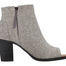 Incaltaminte Femei TOMS Majorca Peep Toe Bootie Castlerock Grey Metallic Linen