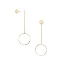 Bijuterii Femei Forever21 Hoop Drop Earrings Gold