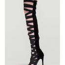 Incaltaminte Femei CheapChic X\'s And Oohs Gladiator Heels Black