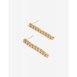 Bijuterii Femei CheapChic Lined Out Cz Drop Earring Met Gold