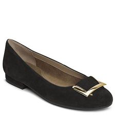 Incaltaminte Femei Aerosoles Good Times Ballet Flat Black Suede