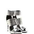 Incaltaminte Femei CheapChic Dusk To Dawn Strappy Metallic Heels Silver