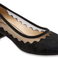 Trotters Lark Black Suede