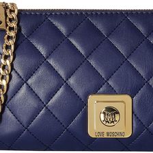 LOVE Moschino I Love Superquilted Evening Crossbody Bag Navy