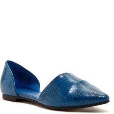 Chinese Laundry Easy Does It d'Orsay Flat DARK TEAL SHINY PYTHON