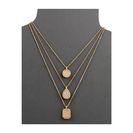 Bijuterii Femei Vince Camuto Triple Layer Pendant Necklace Worn GoldMilky Light Peach