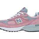 Incaltaminte Femei New Balance Womens Lace Up for the Cure 993 Stability Running Pink with Grey White