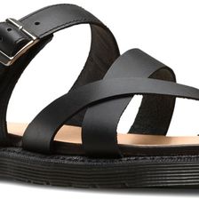 Dr. Martens Kassy Strappy Toe Post Black Semi Chromo