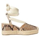 Incaltaminte Femei Via Spiga Ralina NaturalEcru Printed SnakeSport Suede