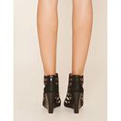 Incaltaminte Femei Forever21 Faux Suede Cutout Wedges Black