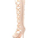 Incaltaminte Femei Chase Chloe Edward Caged Knee High Sandal NUDE