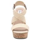 Incaltaminte Femei Steve Madden Elika Wedge Sandal CreamBrown