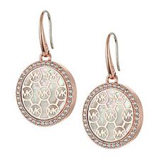 Bijuterii Femei Michael Kors Drop Earrings Rose GoldMother-of-PearlClear