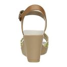 Incaltaminte Femei Crocs Leigh II Ankle Strap Graphic Wedge HazelnutGold