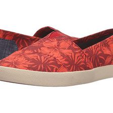 Incaltaminte Femei TOMS Avalon Slip-On Red Multi Canvas Hibiscus