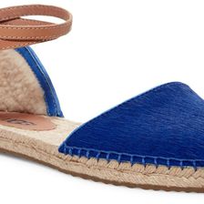 UGG Libbi Genuine Calf Hair Ankle Strap Espadrille MARB