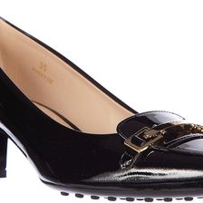 TOD'S Pumps High Heel T55 Clamp Patent Leather Black