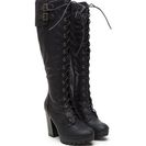 Incaltaminte Femei CheapChic Way Way Way Up Lace-up Lug Boots Black