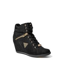 Incaltaminte Femei GUESS Haya Wedge Sneakers black multi fabric