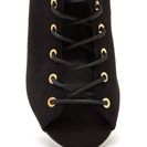Incaltaminte Femei CheapChic Set To Launch Faux Suede Lace-up Booties Black