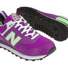 Incaltaminte Femei New Balance Womens Windbreaker 574 Purple Cactus Flower with Green Oasis Navy
