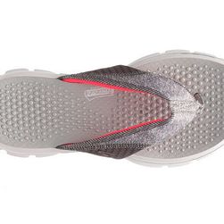 Incaltaminte Femei SKECHERS GOwalk Pizazz Flip Flop Grey