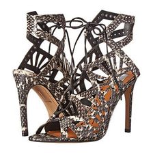Incaltaminte Femei Dolce Vita Helena BlackWhite Snake