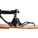 Incaltaminte Femei Soludos Gladiator Lace-Up Sandal Black Leather