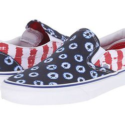 Incaltaminte Femei Vans Classic Slip-Ontrade (Dyed Dots Stripes) BlueRed