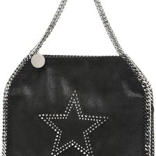 Stella McCartney Shaggy Deer Falabella Small Tote Bag BLACK