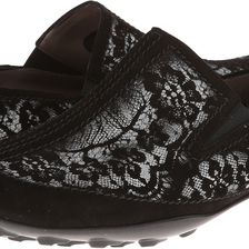Sesto Meucci Uriana Black Suede/Lace Print