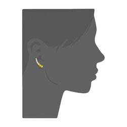 Bijuterii Femei Kate Spade New York Dainty Sparklers Ear Pin YellowMulti