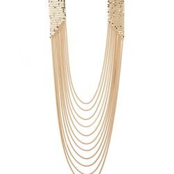 Bijuterii Femei Forever21 Flat Dot Chain Layered Necklace Gold